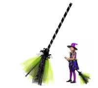 Witch Broom Halloween Cosplay Props Costume Accessory