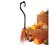 Witch Broom Halloween Prop - Costume Accessory for Party Dress Up | Detachable Handle with Straw-Like Bristles, Fun Decoration for Haunted Houses and Spooky Photo Scenes 34.64 in