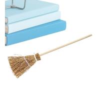 Witch Broom Propie - Mini Halloween Stage Decoration, Masquerade Party Display | Realistic Handmade Accessory with Lightweight Handle Design, Ideal for Theatre Exhibitions Family Gathering