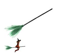 Witch Broom, Realistic w-izards Flying Broom Props,Children's Witch Brooms Toys, Pretend Play Favors Decorations, Halloween Costume Accessory For Parties And Dress Up