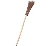 Witch Broom Stick Long Wooden Style Halloween Horror Book Week Fancy Dress Party Decoration