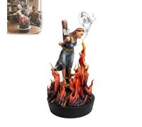 Witch Burn Sculpture Backflow Incense Burner, Gothic Witch Burning Incense Holder, Hand-Painted Premium Resin Backflow Incenses Holder with Waterfall Smoke Effect, Gift for Gothic WitchLovers