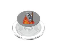 Witch Burning in Flames Unbothered Girl Smoking Fun PopSockets PopGrip for MagSafe
