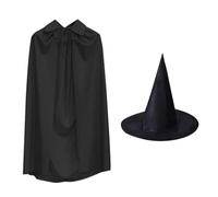 Witch Cape Long Design, Hat Included, 140cm Length, 55 Inch Length,