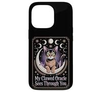 Witch Cat Oracle Mystical Moon Phases Case for iPhone 13 Pro