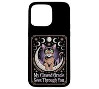 Witch Cat Oracle Mystical Moon Phases Case for iPhone 15 Pro Max