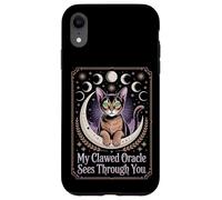 Witch Cat Oracle Mystical Moon Phases Case for iPhone XR