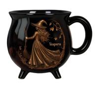 Witch Cauldron Mug - Gothic Halloween Coffee Mug | Witčhcraft Gift | 350ml Ceramic Drinking Cup, Decorative Novelty Dinnerware for A Spooky Atmosphere, A Memorable Witches Brew Present for Women