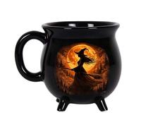 Witch Cauldron Mug Personalized WitchesBrew Cauldron Stoneware Mug Halloween Coffee MugCauldron Witch Mugs Funny WitchesBrew Coffee Mugs Gifts for Bestie, Sisters, Family, Yourself (C)