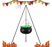 Witch Cauldron Outdoor,Witch Cauldron On Stand For Halloween - Scary Decoration For Home Parties And Photography Session As Well As Haunted House Patio Backyard Outdoor Events