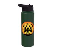 Witch Cheerleader Squad Halloween Spooky Night Stainless Steel Insulated Water Bottle