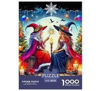 Witch Christmas Tree 1000 Pieces Jigsaw Puzzles For Adults Challenging Game Stress Relieving Entertainment Cultivate The Spirit of Teamwork for Adults And Kids, Age 12 Years Up 38x26cm/1000pcs