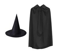 Witch Cloak Long Design, Hat Included, 140cm Length, 55 Inch Length,