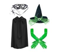 Witch Costume Accessories Set - Witch Costume Accessories for Women,Adults Outfit Complete Dress-up Kit for Drama Extra Haunted House Stage Character Challenge