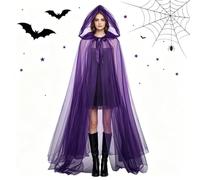 Witch Costume Cloak - Breathable Fancy Cosplay Cape | Hooded