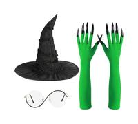 Witch Costume Glasses - Witch-Themed Spectacles, Witch Frames | Witch Costume Eyewear, Bewitching Glasses Set For Halloween, Cosplay, Witch Party Props & Fancy Dress Fun