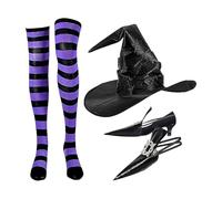 Witch Costume Halloween Carnival Dress Up Clothes Props