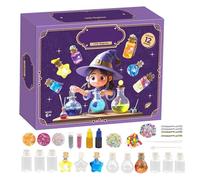 Witch Craft Set - Portable Box, Creative Sensory Laboratory, Imaginative Sparking Toys | Kindergarten Student Projects Science Fair Winter Vacation Summer Camp Night Light