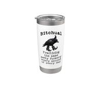 Witch Crow, Bitchual: Practicing Every Second of Every Day Stainless Steel Insulated Tumbler