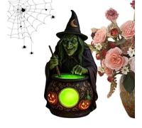 Witch Desk Lamp Decorative Table Lighting Cauldron Witch