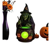 Witch Desk Lamp Table Decoration Cauldron Witch Halloween
