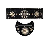 Witch Divination Tarot Display Base Moon Phase Tarot Altar Stand Holder Wicca Supplies Wooden Card Stand Holder Tarot Card Display Stand Wooden Tarot Card Holder Rack Tarot Card Base Tarot Card Card