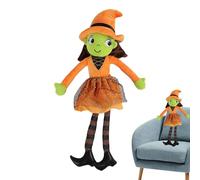 Witch Doll - Soft Plush Toy, Cute Stuffed Presents | Medium Size Halloween Themed Witch plushes With Skin-Friendly Fabric, Decorative Witch Figurine For Sofa Bed Living Room Offices Shelf Display