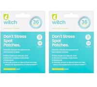 Witch Don't Stress Spot Patches, with Witch Hazel and Salicylic Acid, Helps Reduce Redness and Inflammation. 36 Patches (Pack of 2)