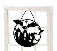 Witch Door Signs for Front Door | Witch is in Hanging Sign Black Words,Halloween Hanger Decor for Halloween Party Porch Outdoor Decor
