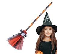 Witch Dress Up Accessories, Witch Accessories for Spooky Halloween, Hat Broom for Role-Play, Cosplay, Costume Party, Theme Party, Parade