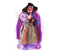 Witch Figurine, Halloween Decoration, 8x6x16.5cm, Spooky Vintage Design, Sturdy Resin Material, Eye-Catching Display, Easy To Clean, Perfect For Dorm Room Party Home Bookshelf Apartment Fireplace