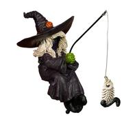 Witch Figurine,Table Decor Kitchen Resin Decoration | Halloween Indoor Outdoor Decor for Garden Terrace Room