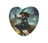 Witch Flying with A Broomstick Car Air Fresheners Scent Cards Love form