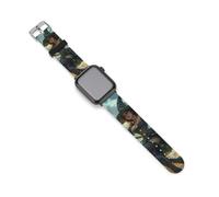 Witch Flying with A Broomstick Watch Band Compatible with Apple Watch Silicone Watch Straps Replacement Straps