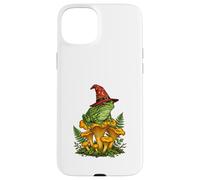 Witch Frog Sitting On Mushrooms Halloween Magic Nature Case for iPhone 15 Plus