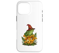 Witch Frog Sitting On Mushrooms Halloween Magic Nature Case for iPhone 16 Pro Max