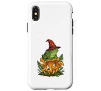 Witch Frog Sitting On Mushrooms Halloween Magic Nature Case for iPhone X/XS