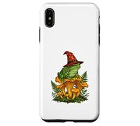 Witch Frog Sitting On Mushrooms Halloween Magic Nature Case for iPhone XS Max