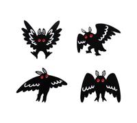 Witch Ghost Set Enamel Pins: Frog, Skull, Pot, Cat, Black Bird, Animal, Flower, Medicine Bottle, Badge, Normal, Non-precious metal