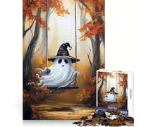 Witch Ghost Swing Jigsaw 1000 Pieces for Teenagers Brain Agility Cozy Pastime Secure Join Ideal Xmas Gift (38x52cm)