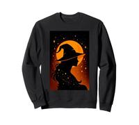 Witch Halloween Cute Occult Witchy Witchcraft Women Girls Sweatshirt