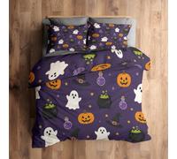 Witch Halloween Super King Size Duvet Cover Set, Bedroom Decor