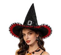 Witch Hat Adult Lace Edge Bow Spider Web Halloween Cosplay Hat