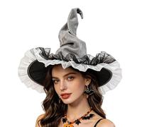 Witch Hat Adult Lace Edge Spider Web Forest Cosplay Halloween Hat