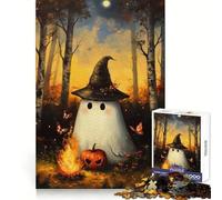 Witch Hat And Wisp Jigsaw 1000 Pieces for Teenagers Brain Agility Cozy Pastime Secure Join Ideal Xmas Gift (38x26cm)