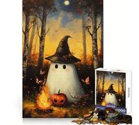 Witch Hat And Wisp Jigsaw Puzzles for Adults 1000 Piece Mental Workout Quiet Enjoyment Xmas Gift (38x52cm)
