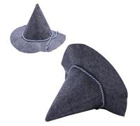 Witch Hat Costume | Felt Peasant Witch Hats for Oktoberfest | Bavarian Head Accessory for Men Women Adults Costume Party Carnival Halloween Events German Style