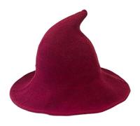 Witch Hat, Dress Up Accessories, Knitted Design Pointed Style Retro Flair Soft Polyester Cosplay Ready Cosplay Headgear for Haunted House Ladies Events Trick-Or-Treat Holiday Stage