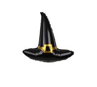 Witch Hat Foil Balloon - Pack of 20-37" x 27" Black Witch Hat Balloon - Air Filled or Helium Filled Halloween Balloon Party Decoration