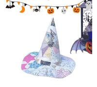Witch Hat | Folk Art Halloween Witch Hat for Women,Fancy Cosplay Headwear Costume Accessories for Holiday Events Masquerade Photography Carnivals Festival Ladies Girls